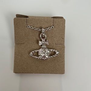 Vivienne Westwood Mayfair BAS Relief Pendant Necklace in silver